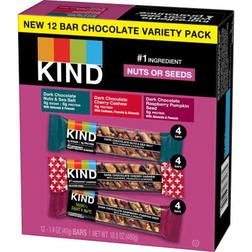 KIND Chocolate Nut Bar Variety Pack Perspective: bottom