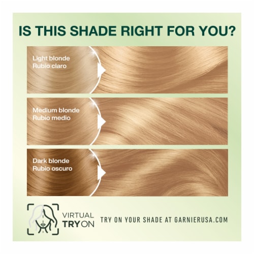 Garnier Nutrisse 93 Light Golden Blonde Honey Butter Nourishing Hair Color Creme Perspective: bottom