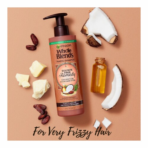 Garnier Whole Blends Remedy Coconut Oil and Cocoa Butter Shampoo Perspective: bottom