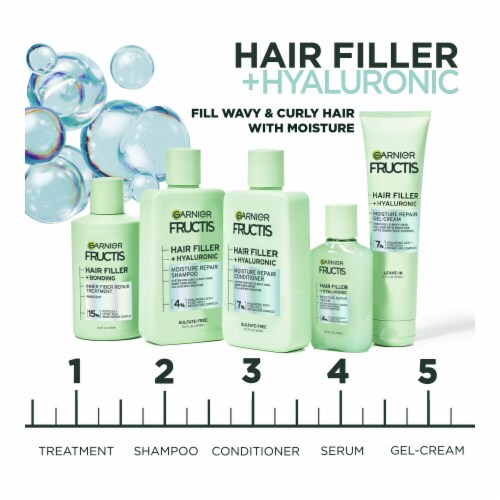 Garnier Fructis Hair Filler Inner Fiber Repair Pre-Shampoo Treatment Perspective: bottom