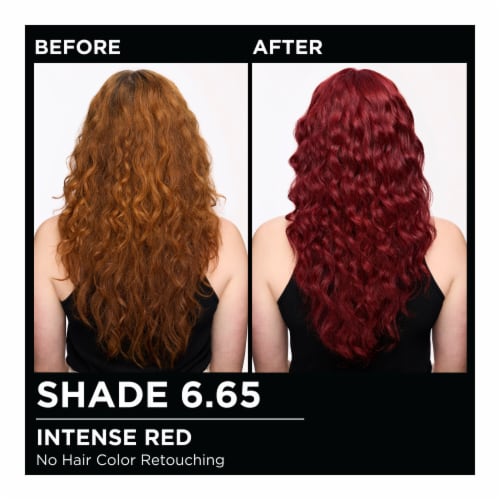 Garnier Olia Oil Powered Permanent Hair Color 6.65 Intense Red Perspective: bottom