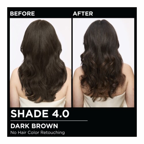 Garnier Olia Oil Powered Permanent Hair Color 4.0 Dark Brown Perspective: bottom