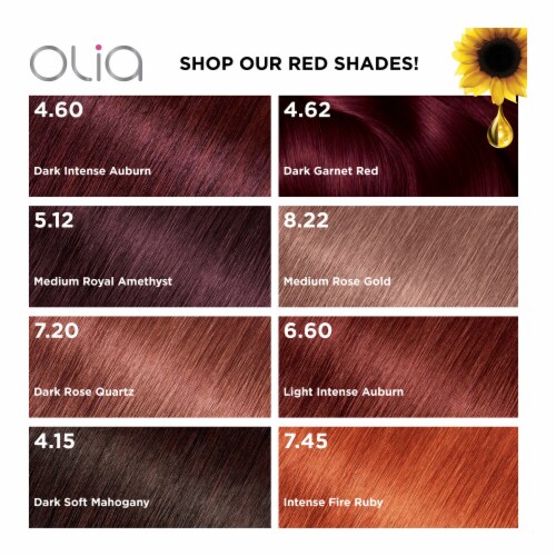 Garnier Olia Oil Powered Permanent Hair Color 4.15 Dark Soft Mahogany Perspective: bottom