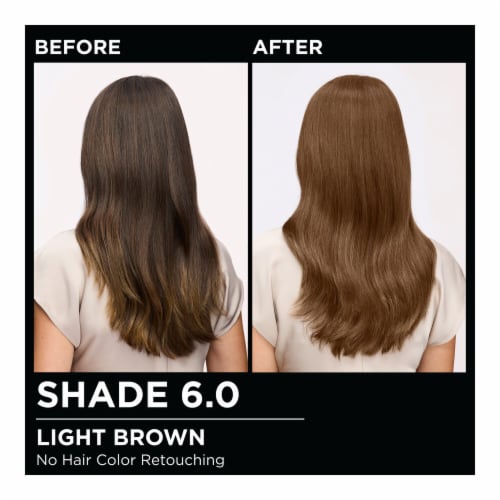 Garnier Olia Oil Powered Permanent Hair Color 6.0 Light Brown Perspective: bottom