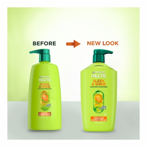 Garnier Fructis Sleek and Shine Smoothing Conditioner for Frizzy, Dry Hair Perspective: bottom
