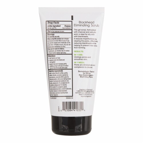 Garnier SkinActive Blackhead Face Scrub Acne Treatment with Charcoal Perspective: bottom