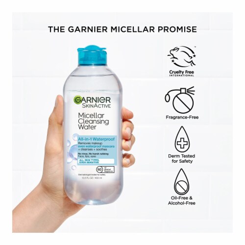 Garnier SkinActive Micellar Cleansing Water & Makeup Remover for Waterproof Makeup Perspective: bottom