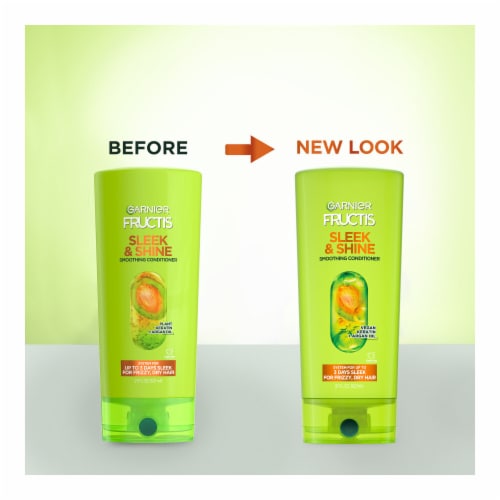 Garnier Fructis Sleek and Shine Smoothing Conditioner for Frizzy, Dry Hair Perspective: bottom