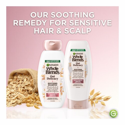 Garnier Whole Blends Oat Delicacy Smoothing Conditioner for Sensitive Hair + Scalps Perspective: bottom