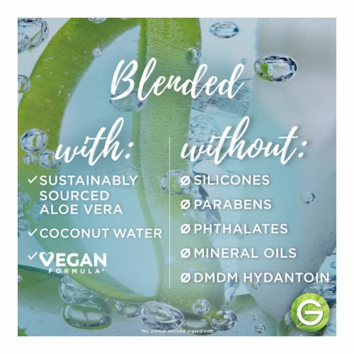 Garnier Whole Blends Coconut Water and Aloe Vera Moisturizing Shampoo for Dehydrated Hair Perspective: bottom
