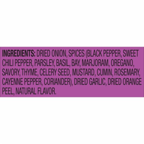Dash Salt-Free Onion & Herb Seasoning Blend Perspective: bottom