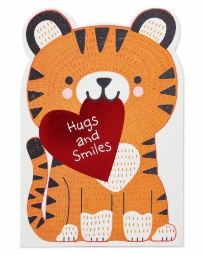 American Greetings #54 Valentine's Day Card for Kids (Hugs and Smiles) Perspective: bottom