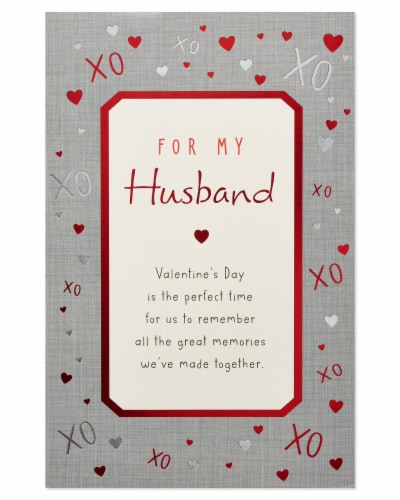 Happy First Valentines Day Card For Husband, Husband Valentines Day, To My  Husband on Our First Valentines Together, 1st Valentines, For Him