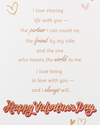 American Greetings #61 Romantic Valentine's Day Card (My Lover) Perspective: bottom