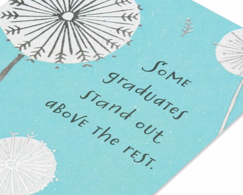 American Greetings #58 Graduation Card (Dandelions) Perspective: bottom