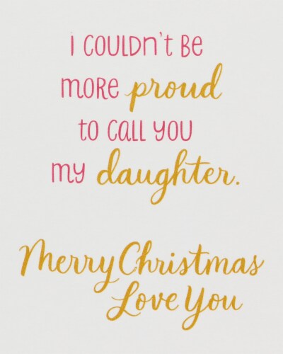 American Greetings #60 Christmas Card for Daughter (Incredible) Perspective: bottom