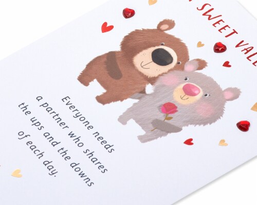 American Greetings Valentine's Day Card (Cute Bears) Perspective: bottom