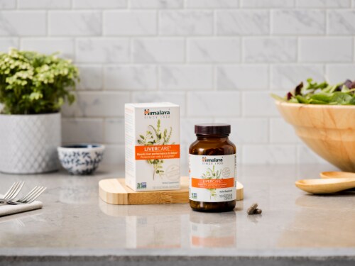 Himalaya® LiverCare® Herbal Supplement Vegetarian Capsules Perspective: bottom
