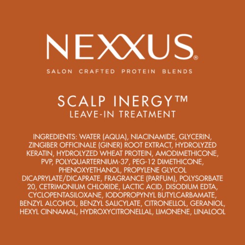 Nexxus® Paraben-Free Scalp Inergy Leave-in Deep Conditioner for Damaged Hair Perspective: bottom