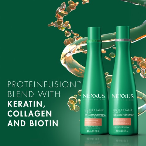 Nexxus Unbreakable Care™ with Keratin Collagen Biotin Anti-Breakage Shampoo Perspective: bottom