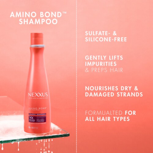 Nexxus Shampoo Amino Bond for Stronger, More Damage-Resistant Hair, 5 Amino Acids & Keratin Protein Perspective: bottom