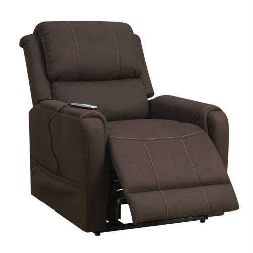 Pulaski Prime Resources Heat and Massaging Lift Recliner in Brown