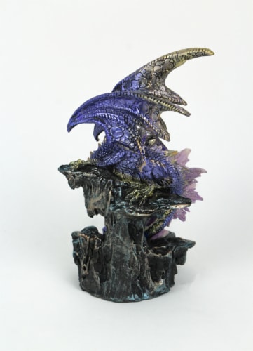 Hand Painted Dragon and Fairy Friend Color Changing LED Lighted Statue Perspective: bottom