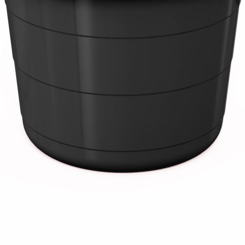 Life Story 17 Gal Flexible Plastic Storage Tub Bucket with Rope Handles, Black