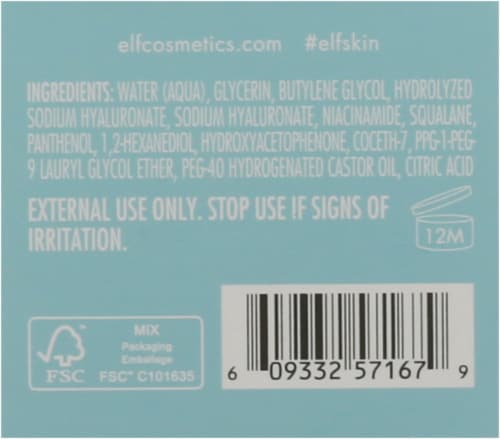 e.l.f. SKIN Holy Hydration! Triple Bounce Facial Serum Perspective: bottom