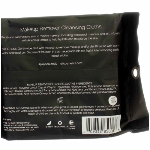 e.l.f. Makeup Remover Cleansing Cloths Perspective: bottom