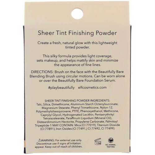 e.l.f. Beautifully Bare Fair/Light Sheer Tint Finishing Powder Perspective: bottom
