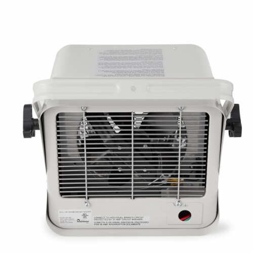 Dr. Heater 240V 6000W Garage Workshop Industrial Infrared Space Heater, White Perspective: bottom