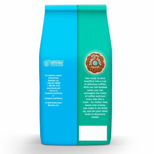 The Original Donut Shop Coffee Vanilla Sweet Cream Medium Roast Flavored Ground Coffee Bag Perspective: bottom