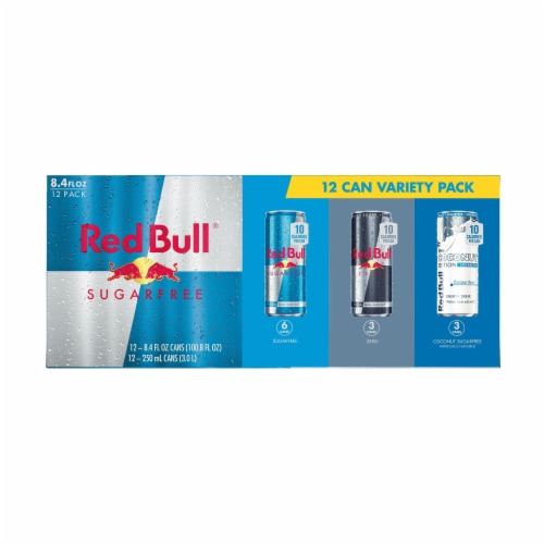 Red Bull Energy Drink Sugar Free Variety Pack Perspective: bottom