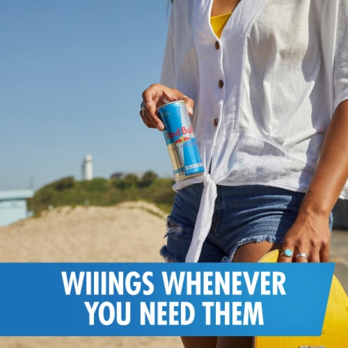 Red Bull® Sugar Free Energy Drink Multipack Cans Perspective: bottom