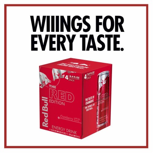 Red Bull The Red Edition Cranberry Energy Drink Perspective: bottom