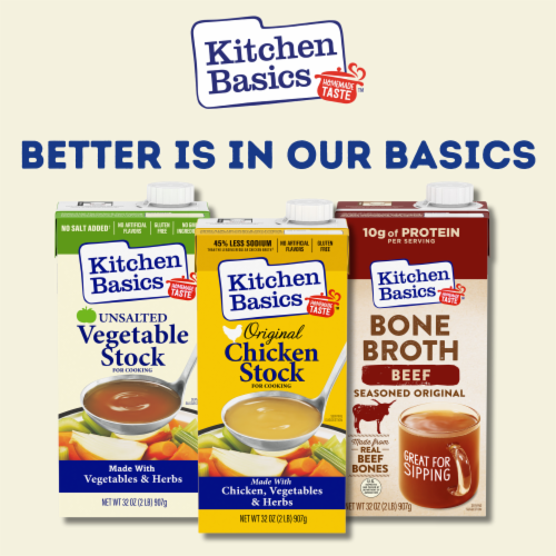 Kitchen Basics® Unsalted Chicken Stock, 32 oz - QFC