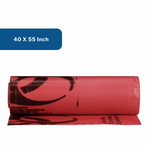 McKesson Infectious Waste Bag 45 to 55 gal. Case of 150 Perspective: bottom