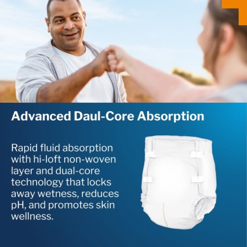 McKesson Classic Adult Incontinence Brief M Light Absorbency Contoured, BRBRMD, Light, 96 Ct Perspective: bottom