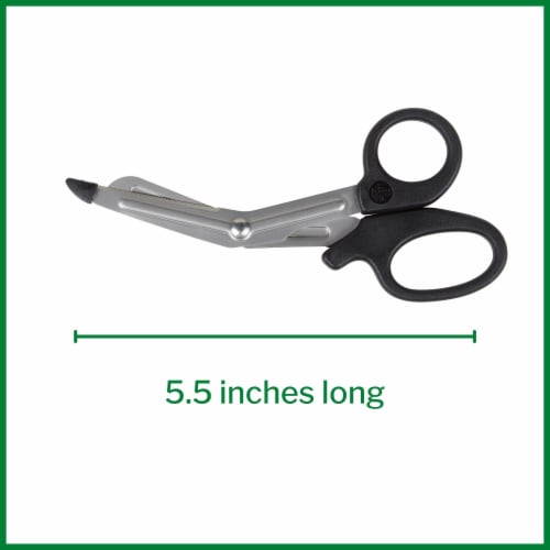 McKesson Medicut Stainless Steel Medical Grade Trauma Shears 5.5 L 1 Ct 321BKMM Perspective: bottom