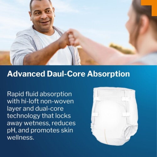McKesson Adult Incontinence Brief M Moderate Absorbency BR30643, Moderate, 16 Ct Perspective: bottom