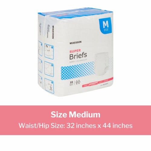 McKesson Adult Incontinence Brief M Moderate Absorbency BR30643, Moderate, 96 Ct Perspective: bottom