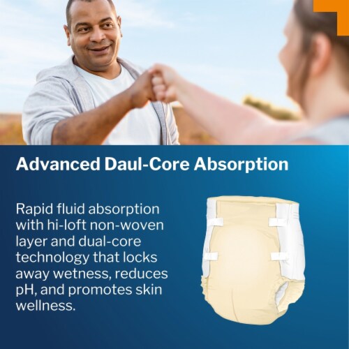 McKesson Adult Incontinence Brief XL Moderate Absorbency BR30645, Moderate, 15 Ct Perspective: bottom