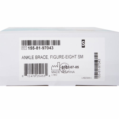 McKesson Black Ankle Brace Small 11-12  Ankle Circumf. Lace-Up for the Foot 155-81-97043 Perspective: bottom