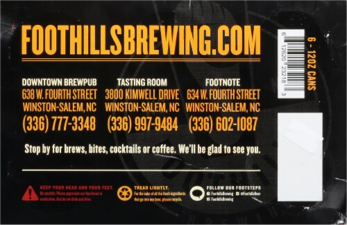 Foothills Brewing Torch Pilsner Perspective: bottom