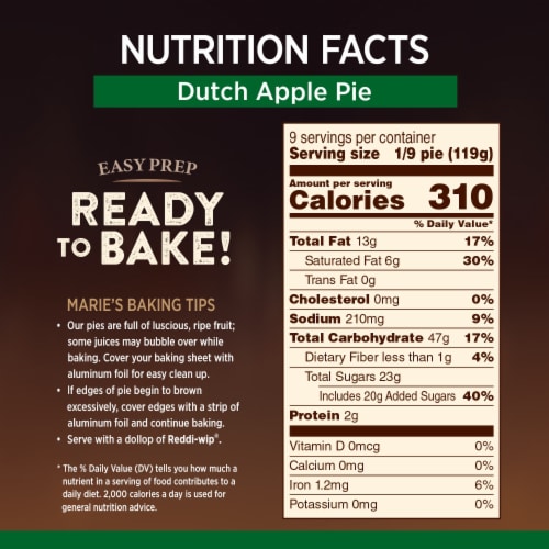 Marie Callender's Dutch Apple Pie Frozen Dessert Perspective: bottom