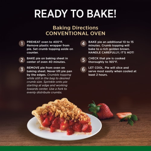 Marie Callender's® Strawberry Rhubarb Streusel Pie Perspective: bottom
