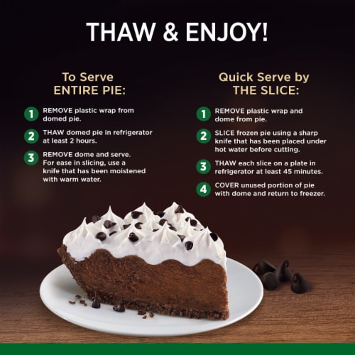 Marie Callender's Chocolate Satin Pie Frozen Dessert Perspective: bottom