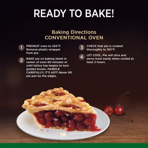 Marie Callender's Lattice Cherry Pie Frozen Dessert Perspective: bottom
