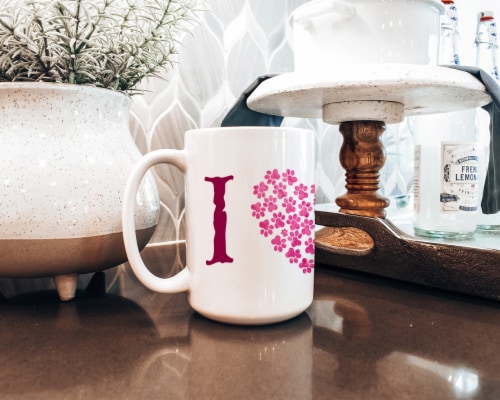 Carolines Treasures LH9373PK CM15 Pink Whippet Coffee Mug 15 oz